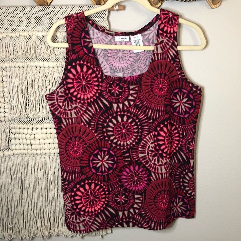 Liz Baker Petite Patterned Tank PL